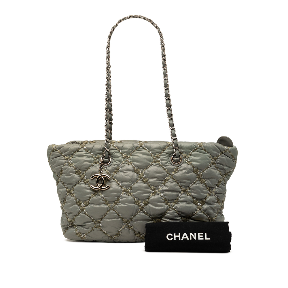 Pre-Loved Chanel Paris Byzance Nylon Tweed On Stitch Tote - Picture 8 of 8